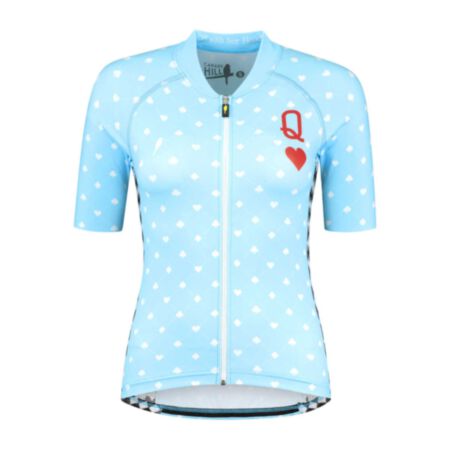 Canary Hill women's short sleeve cycling jersey Queen of Hearts