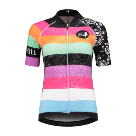 Canary Hill short sleeve cycling Jersey women Rainbow