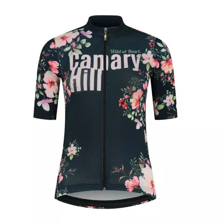 Bouquet Fietsshirt fietstrui korte mouw dames Canary Hill