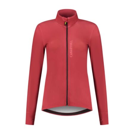 Canary Hill Rust long sleeve cycling jersey front