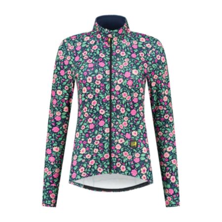 Canary Hill Daisy long sleeve cycling jersey front