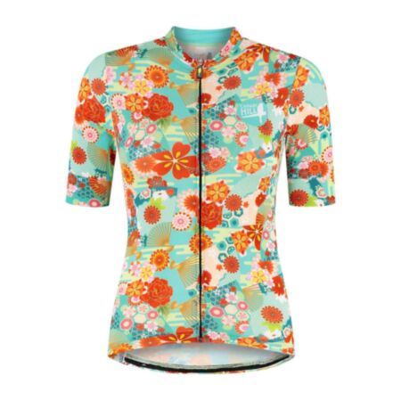 Kimono fietsshirt korte mouw dames front